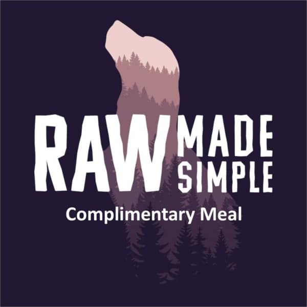 Complimentary meal Logo Raw dog food meal from Raw Made Simple