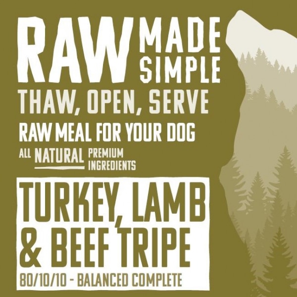 1195 Turkey Lamb and Beef raw dog food