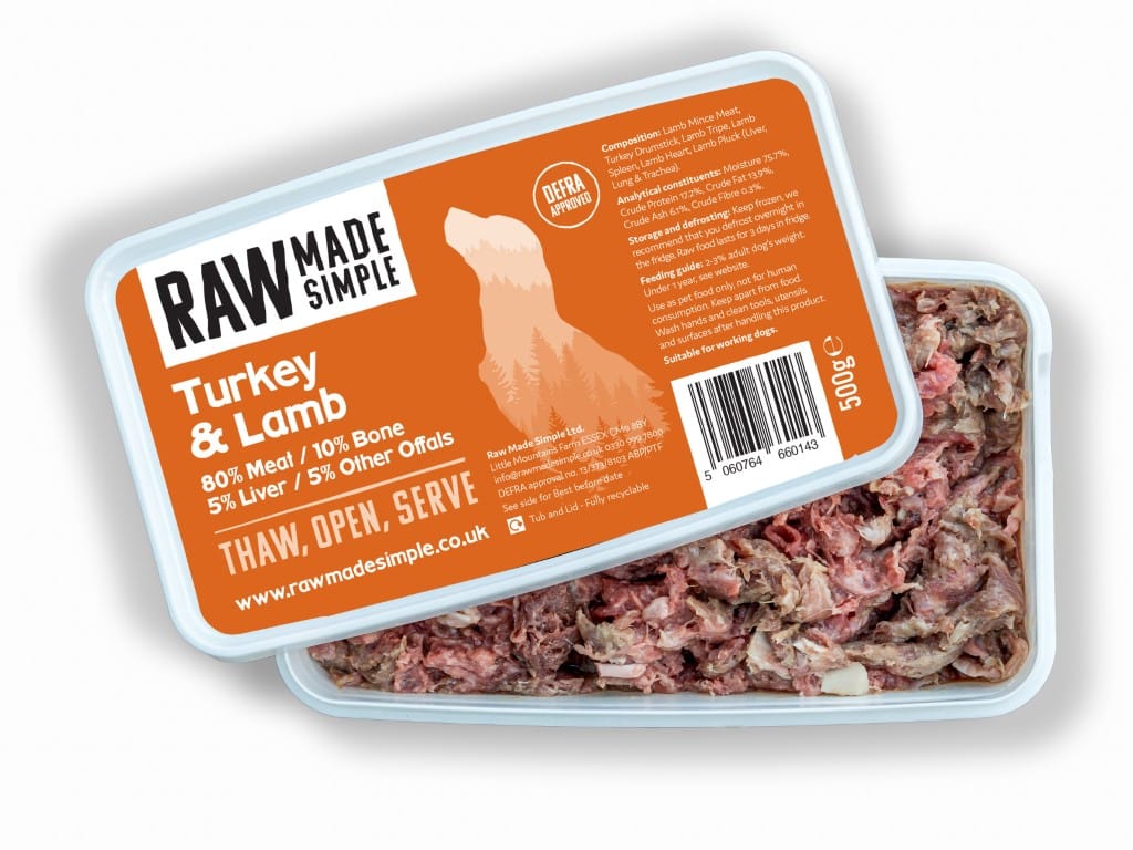 Turkey Drumstick & Lamb Mince Raw Dog Food Raw Made Simple