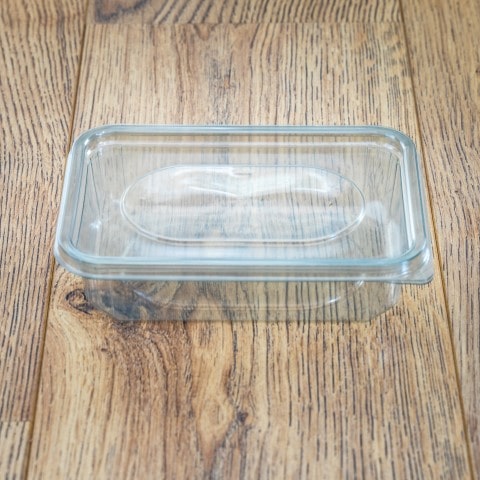 Raw Dog Food Clear Plastic Tub with Lid, Raw made Simple