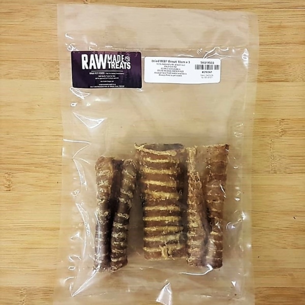 Dried Buffalo Throats 3 pack, Raw Dog Food