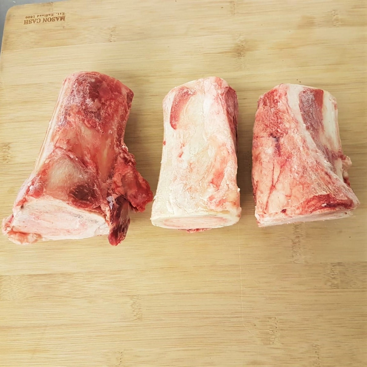raw beef marrow bones