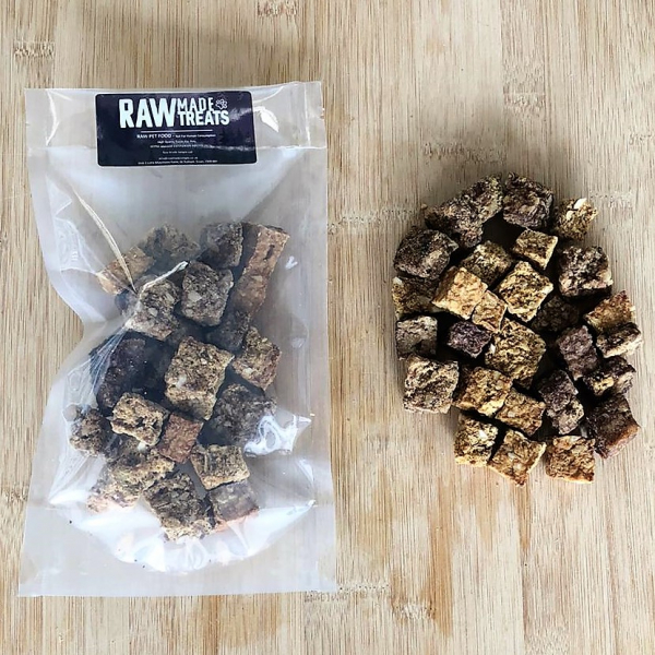Venison Cubes Dried Treat Raw Dog Food
