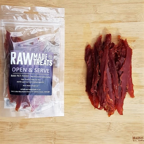 Duck Strips Dried 100g Pack, Raw Dog Food