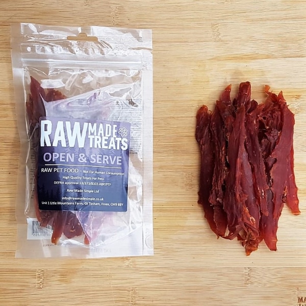 Duck Strips Dried 100g Pack, Raw Dog Food