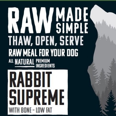 rabbit Supreme raw Dog Food
