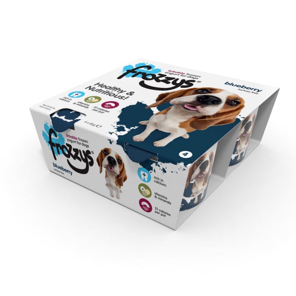 Frossys Frozen Yogurt For Dogs Blueberry 4 Pack