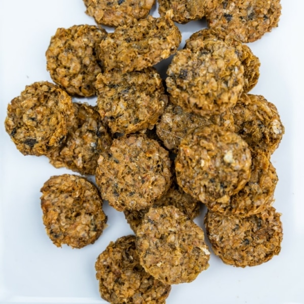 Dried Red Fish Biscuits, raw made simple dog food treat