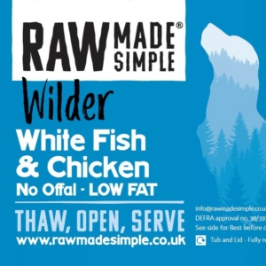 White Fish raw dog food