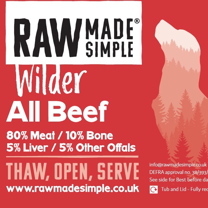 All Beef Raw Dof Food