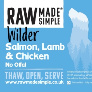 Salmon raw dog food