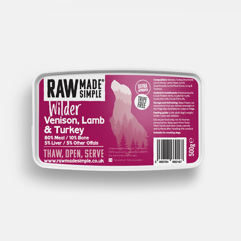 VENISON, LAMB & TURKEY  500g